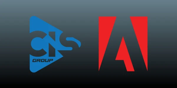 Logos da CIS Group e da Adobe.