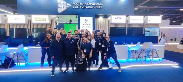Current CIS team at the SET Expo booth.