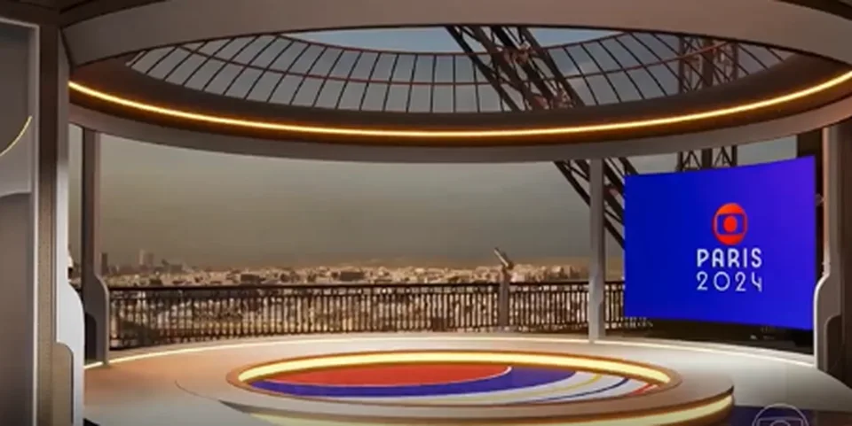 Paris 2024 virtual studio implemented by CIS at Globo
